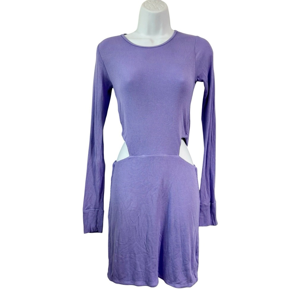 michael lauren Lucan Long Sleeve Dress in Deep Lavender‎ Size Small